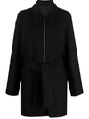 Givenchy High-low Wool Peacoat In Black