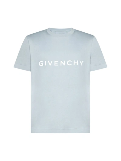 Givenchy T-shirts And Polos In Mineral Blue