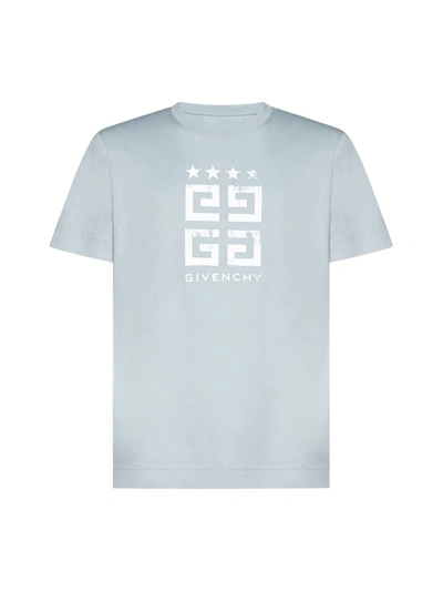 Givenchy T-shirts And Polos In Mineral Blue