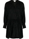 Isabel Marant Étoile Alexane Velvet Dress In Black