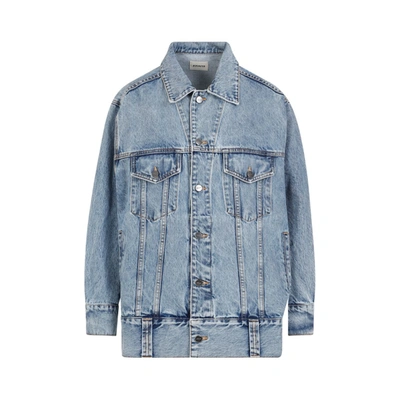 Kenzo Grizzo Oversized Denim Jacket In Noir