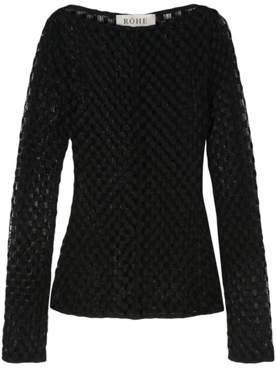 Rohe Róhe Lace Top Clothing In Black