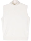 Rohe Róhe Wool Cashmere Sleeveless Turtleneck In White