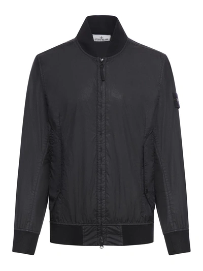 Stone Island Jacket In Black