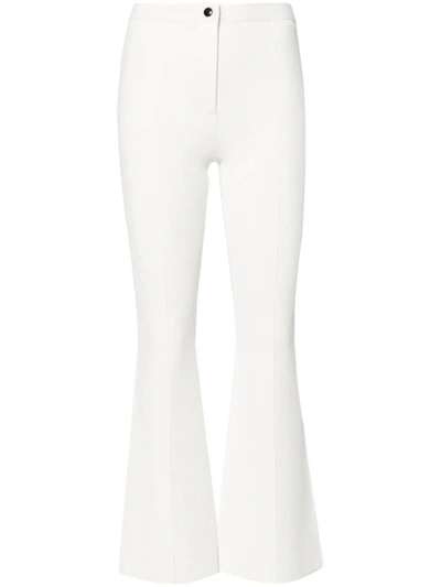 Theory Flare Pant.compact C Clothing In 100 White