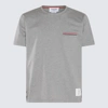 Thom Browne Cotton T-shirt In Lt Grey