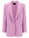The Andamane Guia Blazer Single Button Lapels In Purple