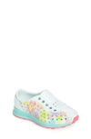Native Shoes Robbie Floral Water Friendly Perforated Slip-on In Coastal Blue/ Hydrangea Blue