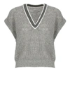 BRUNELLO CUCINELLI BRUNELLO CUCINELLI SWEATERS GREY