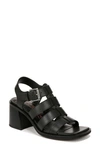Zodiac Joleen Womens Strappy Faux Leather Block Heel In Black