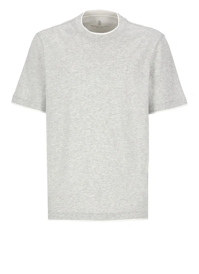 Brunello Cucinelli T-shirts And Polos Grey