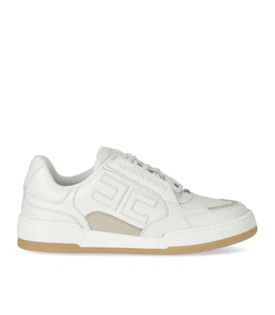 Elisabetta Franchi Ivory Sneaker With Logo In White