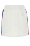 Gucci White Jersey Mini Skirt In White