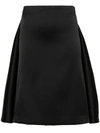 P.a.r.o.s.h Layered Detail Midi Skirt In Nero