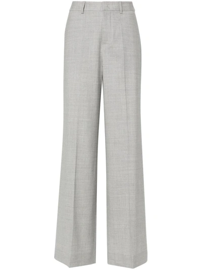 P.a.r.o.s.h Pressed-crease Wide-leg Pants In Grey