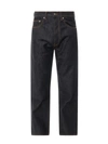 Palm Angels Logo-embroidered Denim Jeans In Black