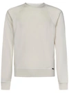 Tom Ford Viscose Blend Crew Sweatshirt In Bianco