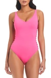 BLEU BY ROD BEATTIE KORE CUTOUT ONE-PIECE SWIMSUIT