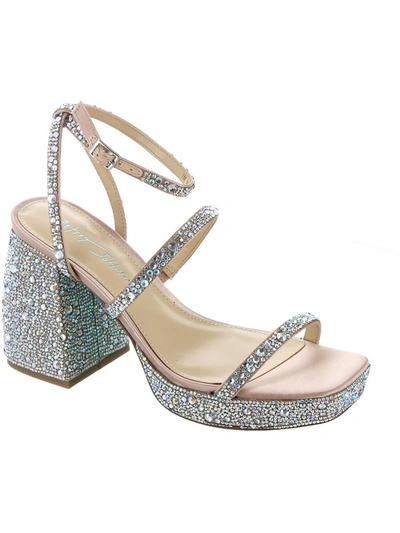 Betsey Johnson Women's Denni Platform Evening Sandals Women's Shoes In Silver