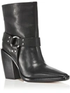 RAG & BONE RIO WESTERN WOMENS LEATHER POINTED TOE ANKLE BOOTS