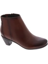Easy Spirit Womens Leather Block Heel Ankle Boots In Green