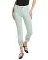 JOSEPH RIBKOFF MINT SLIM CROP JEAN