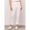 DAVID LERNER PINSTRIPE KENNEDY JOGGER IN WHITE