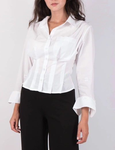 Citizens Of Humanity Francis Corset Shirt In White