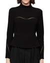 A.L.C HOLLY TOP IN BLACK