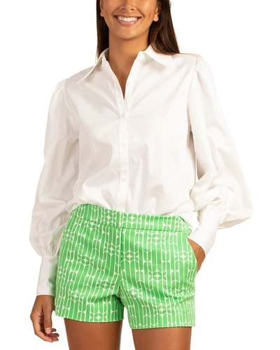 Trina Turk Tailored Fit Blair Top In White