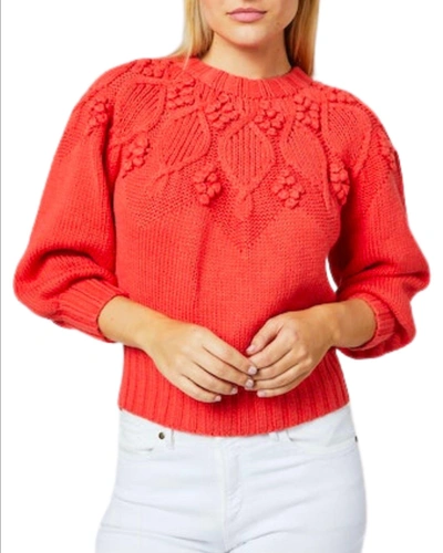 Ann Mashburn Lacey Sweater In Orange