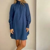 Erica Wilson Victoria Dress In Navy In Blue
