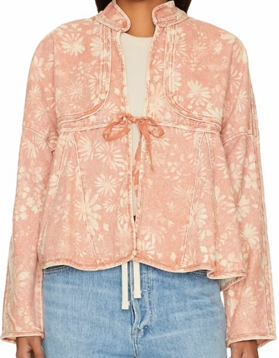 Free People Lua Bed Jacket In Orange