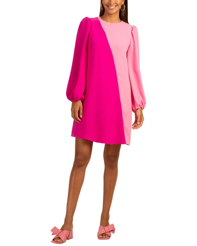 Trina Turk Echo Dress In Cotton Candy Sky/sunset Pin In Pink