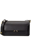 MARNI TRUNK E/W LEATHER SHOULDER BAG