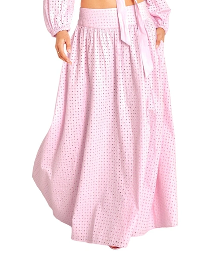 Loveshackfancy Aventi Skirt In Pink