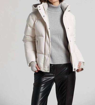 Adroit Atelier Paloma Vegan Leather Coat In White