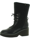 ROBERT CLERGERIE ANCEL WOMENS LEATHER SOCK COMBAT & LACE-UP BOOTS