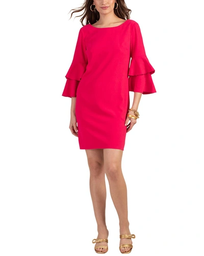 Trina Turk Women's Leona Tiered Bell-sleeve Minidress In Pink