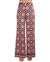 Trina Turk Bay Geometric Wide Leg Pants In Multicolor In Multi