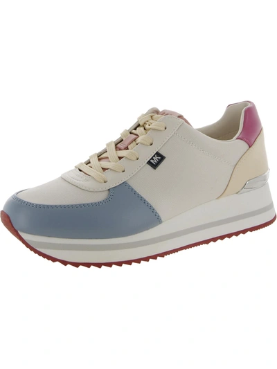 Michael Michael Kors Monique Womens Faux Lea Faux Leather Casual And Fashion Sneakers In Multi