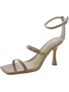 Marc Fisher Ltd Dalida Womens Leather Buckle Strappy Sandals In Brown