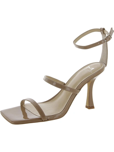 Marc Fisher Ltd Dalida Womens Leather Buckle Strappy Sandals In Brown