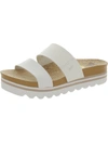 Reef Cushion Bounce Vista Hi Womens Cork Footbed Slide Sandals In Grey