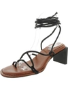 MIISTA WOMENS STRAPPY OPEN TOE HEELS