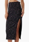 Free People Rosalie Mesh Midi Skirt In Black