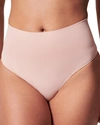 Spanx Ecocare Firm Control Thong In Vintage Rose