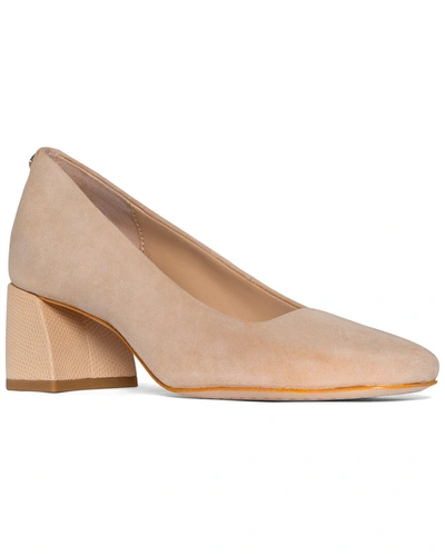 Donald Pliner Square Toe Pump In Beige