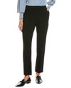 OSCAR DE LA RENTA SILK-LINED WOOL-BLEND SKINNY PANT