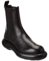 Jil Sander Black Black Leather Chelsea Boots In Black